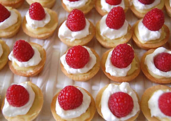 Raspberry custard tart at Happy Simple Living blog