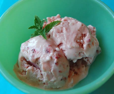 Homemade frozen yogurt at Happy Simple Living