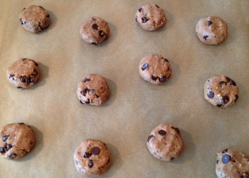 Chocolate chip cookies at Happy Simple Living blog