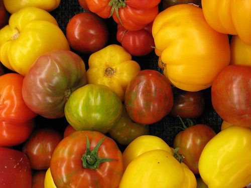 heirloom tomatoes on Happy Simple Living blog