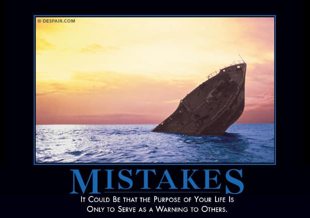 Mistakes at Happy Simple Living blog