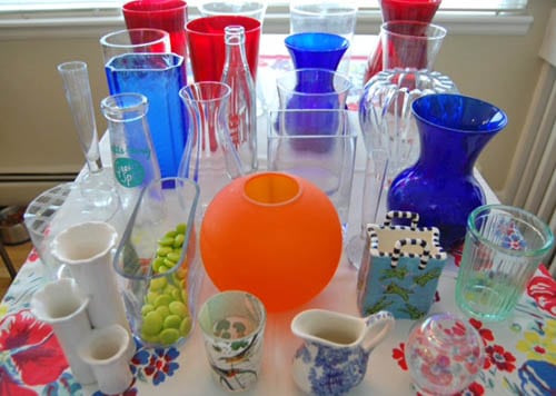 Vase collection at Happy Simple Living blog