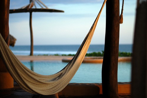 Beach hammock at Happy Simple Living blog