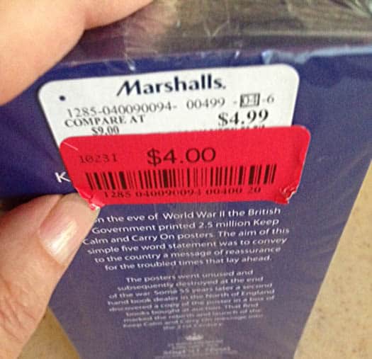 Use this trick to remove a sticky price sticker