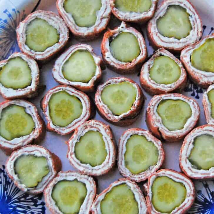 Pickle Pastrami Roll Ups Happy Simple Living