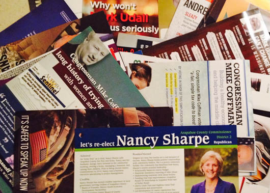 Political flyers from one election season