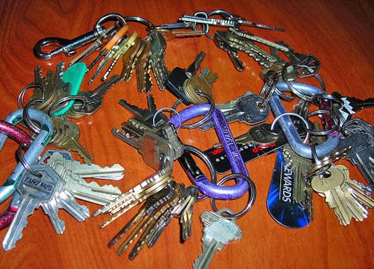 Too many keys