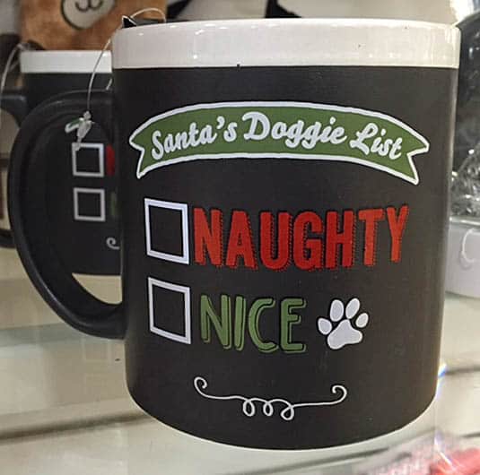 Santa's Doggie List cup