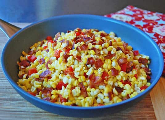 Corn and bacon recipe | Happy Simple Living blog