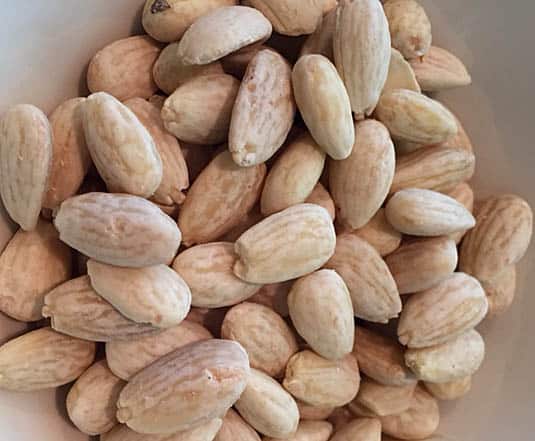 Blanched almonds | Happy Simple Living blog