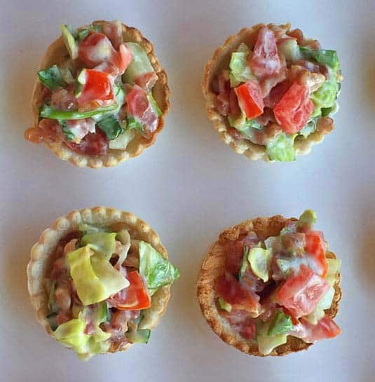 easy BLT cups