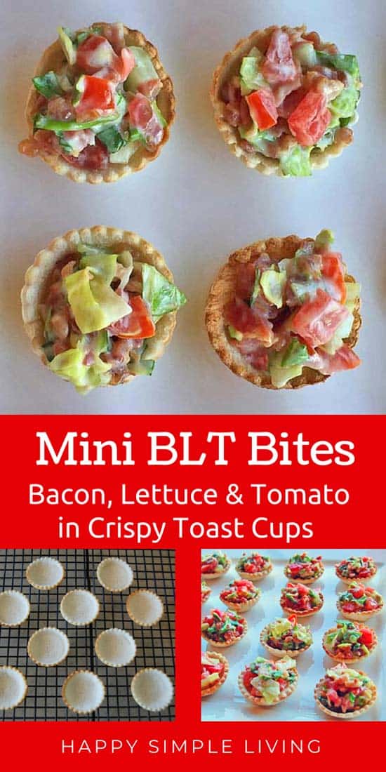 Mini BLT Bites | #appetizers #baconrecipes 
