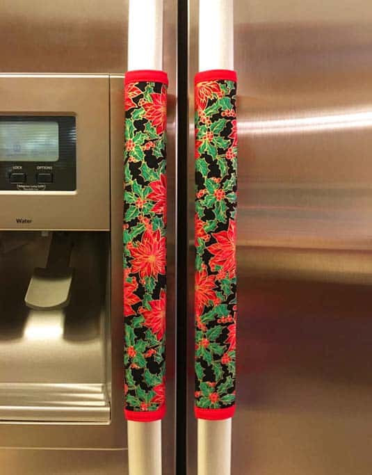 Christmas fridge handle covers