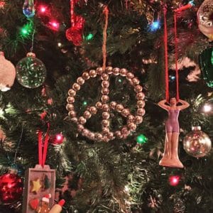 Peace sign Christmas ornament | Happy Simple Living blog