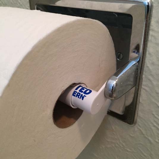 Toilet paper roll extender