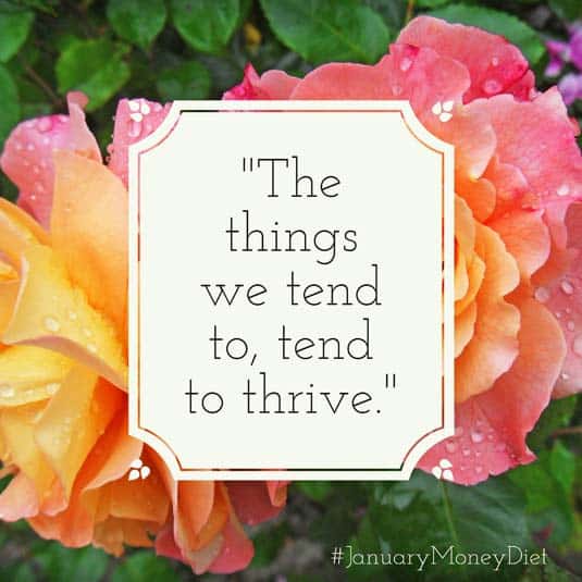 Tend to your finances | Happy Simple Living blog
