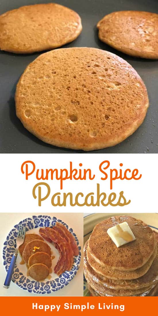 Pumpkin Spice Pancakes | #pumpkinspice #pumpkinpancakes #pumpkinitup #homemadepancakes