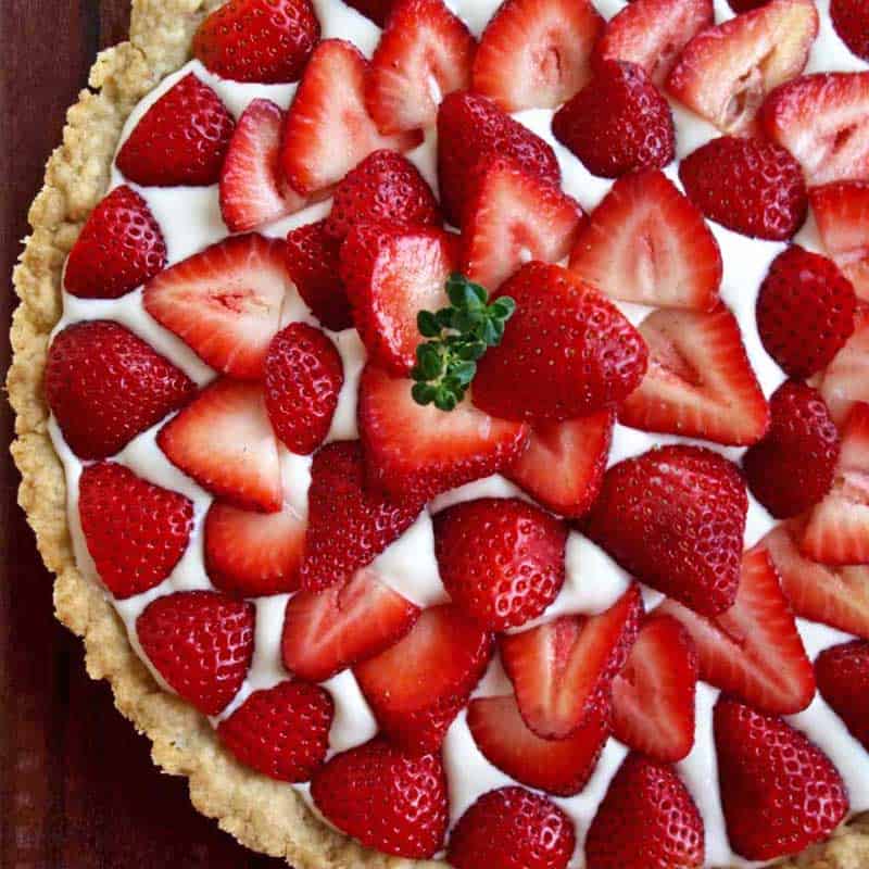 Strawberry and Cream Pie.