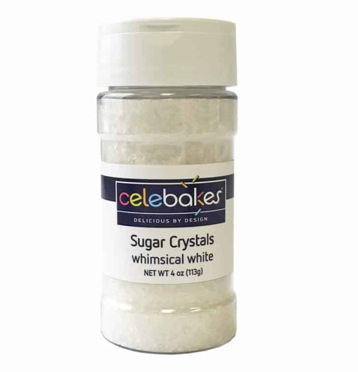 White crystal sugar for baking.